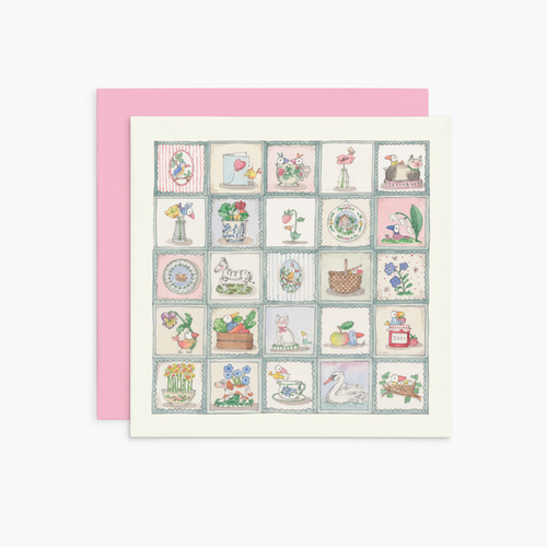 K383 - Twigseeds Patchwork - Twigseeds All Occasions Card