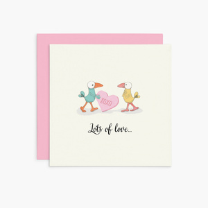 K374 - XOXO Lots of Love - Twigseeds Greeting Card