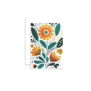 TB11 - Flowers on light background - Bee Mini Card