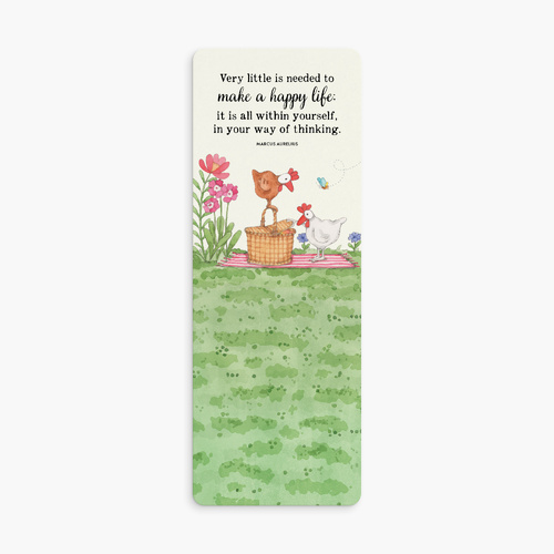 BK46 - Very little is needed to make a happy life... - Twigseeds Bookmark 