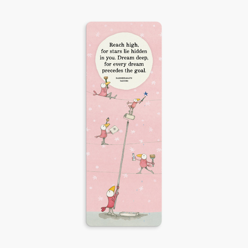 BK55 - Reach high, for stars lie hidden in you... - Twigseeds Bookmark 