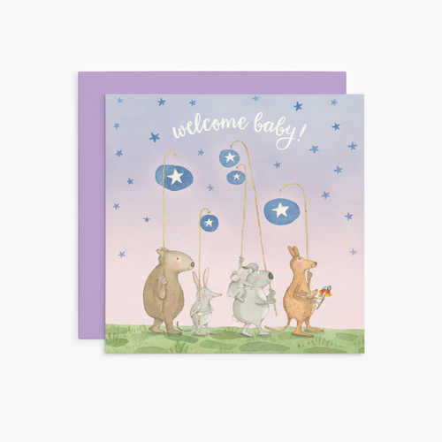 K372 - Welcome Baby - Twigseeds Greeting Card